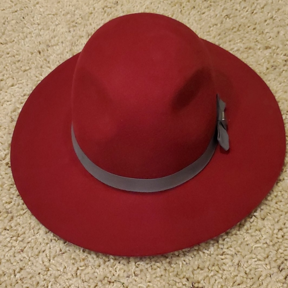 Brixton Burgandy Wool Hat